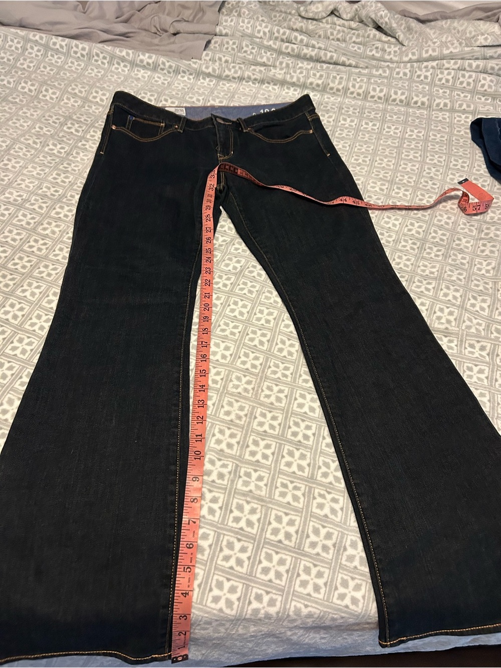 Women's Gap 1969 Dark Wash Flare Jeans - Black
